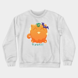 Pumpkitt the Happy Pumpkin Cat Crewneck Sweatshirt